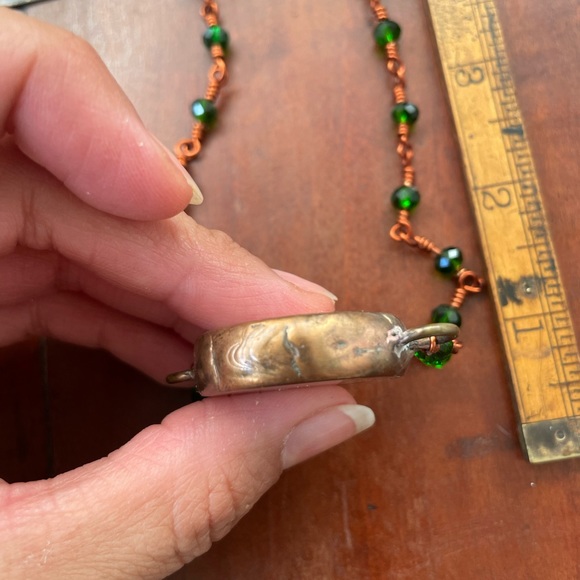 Thaumatrope spinning pendant WATCH VIDEO soldered necklace pointer - Picture 6 of 8